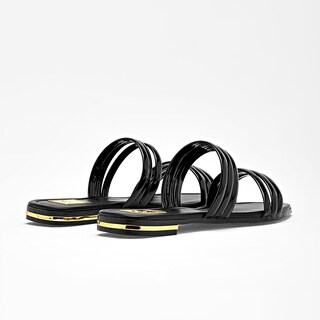 Foto 5 | Foto 5 | Moramora Sandalia Piso Para Mujer Negro Charol Cod 140578-e