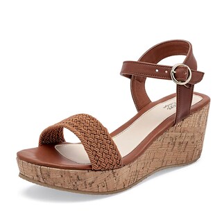 Foto 1 | Foto 1 | Queen Sandalia Cuña Para Mujer Camel Café Cod 140781-e