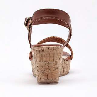 Foto 5 | Foto 5 | Queen Sandalia Cuña Para Mujer Camel Café Cod 140781-e