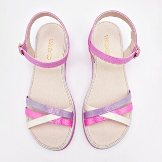 Foto 3 | Foto 3 | Celex Sandalia Piso Para Mujer Rosa Lila Blanco Cod 140308-e