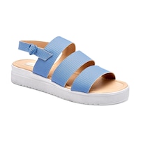 Moramora Sandalia Plataforma Para Mujer Azul Cod 140696-e
