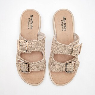 Foto 3 | Foto 3 | Niñas Fashion Sandalia Piso Para Mujer Beige Cod 140926-e