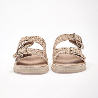 Foto 4 | Foto 4 | Niñas Fashion Sandalia Piso Para Mujer Beige Cod 140926-e