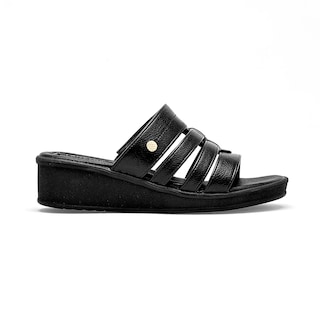 Foto 6 | Foto 6 | Lady One Sandalia Cuña Para Mujer Negro Cod 140486-e