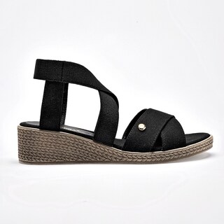 Foto 6 | Foto 6 | Moramora Sandalia Cuña Para Mujer Negro Cod 140682-e