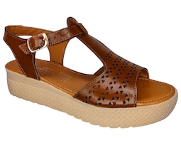 Sandalia Enco Footwear Tang Piel Vacuno Plataforma 4.5 Cm Con Hebilla Ajustable Para Mujer