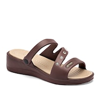 Evalight Sandalia Impermeable Para Mujer Café Cod 140419-e