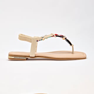 Foto 7 | Foto 7 | Mora Tierra Sandalia Piso Para Mujer Beige Cod 140649-e