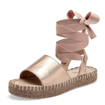 Queen Sandalia Tipo Alpargata Para Mujer Dorado Cod 140789-e