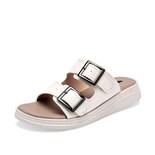 Iguana Sandalia Piso Para Mujer Blanco Cod 140448-e