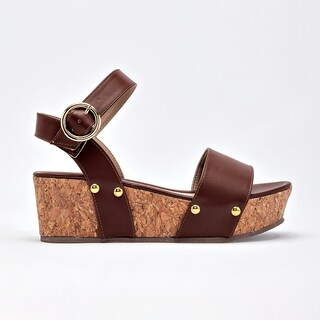 Foto 6 | Foto 6 | Been Class Sandalia Plataforma Para Mujer Café Cod 141475-e