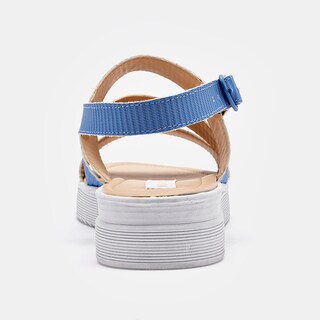 Foto 6 | Foto 6 | Moramora Sandalia Plataforma Para Mujer Azul Cod 140696-e