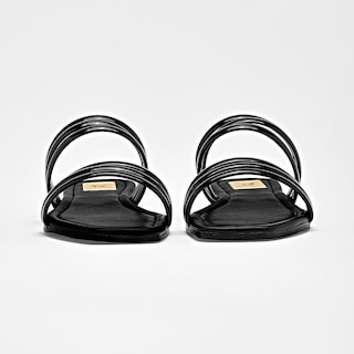 Foto 4 | Foto 4 | Moramora Sandalia Piso Para Mujer Negro Charol Cod 140578-e