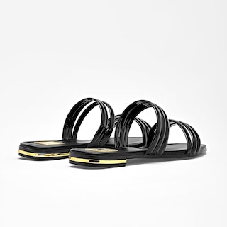 Foto 5 | Foto 5 | Moramora Sandalia Piso Para Mujer Negro Charol Cod 140578-e