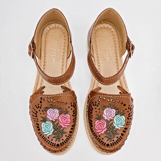 Foto 3 | Foto 3 | Mora Tierra Sandalia Artesanal Piel Para Mujer Camel Multicolor Cod 140454-e