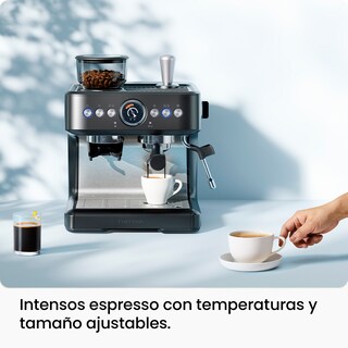 Foto 2 | Foto 2 | Máquina de Expreso Chefman Negra Crema Deluxe con Doble Caldera y Molino Integrado con 30 Ajustes
