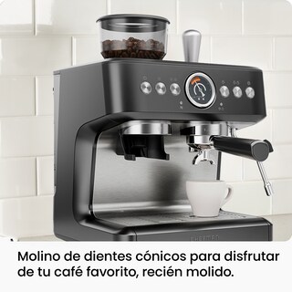 Foto 3 | Foto 3 | Máquina de Expreso Chefman Negra Crema Deluxe con Doble Caldera y Molino Integrado con 30 Ajustes