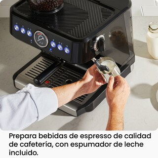 Foto 4 | Foto 4 | Máquina de Expreso Chefman Negra Crema Deluxe con Doble Caldera y Molino Integrado con 30 Ajustes