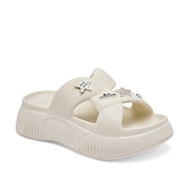 Eva Moda Sandalia Impermeable Para Mujer Blanco Cod 140417-e