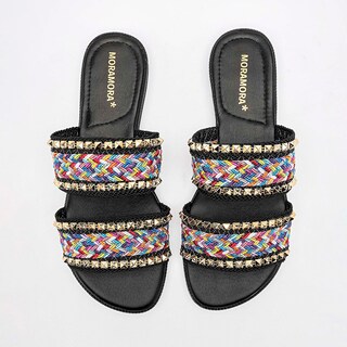Foto 3 | Foto 3 | Moramora Sandalia Piso Para Mujer Negro Multicolor Cod 140706-e