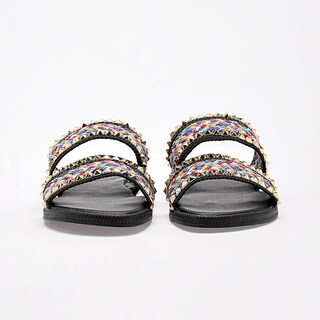 Foto 4 | Foto 4 | Moramora Sandalia Piso Para Mujer Negro Multicolor Cod 140706-e