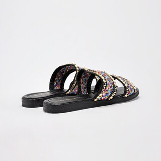 Foto 5 | Foto 5 | Moramora Sandalia Piso Para Mujer Negro Multicolor Cod 140706-e