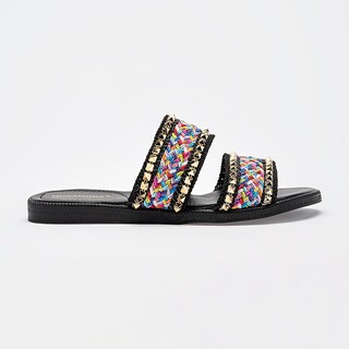 Foto 7 | Foto 7 | Moramora Sandalia Piso Para Mujer Negro Multicolor Cod 140706-e