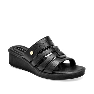 Foto 1 | Foto 1 | Lady One Sandalia Cuña Para Mujer Negro Cod 140486-e