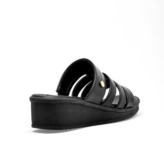 Foto 4 | Foto 4 | Lady One Sandalia Cuña Para Mujer Negro Cod 140486-e