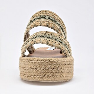 Foto 3 | Foto 3 | Lady One Sandalia Plataforma Para Mujer Beige Verde Cod 140505-e