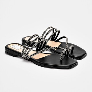 Foto 2 | Foto 2 | Moramora Sandalia Piso Para Mujer Negro Plata Cod 140698-e