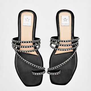 Foto 3 | Foto 3 | Moramora Sandalia Piso Para Mujer Negro Plata Cod 140698-e