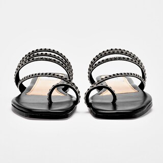 Foto 4 | Foto 4 | Moramora Sandalia Piso Para Mujer Negro Plata Cod 140698-e