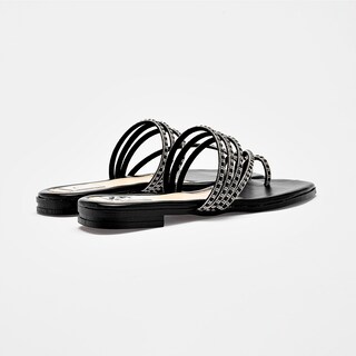 Foto 5 | Foto 5 | Moramora Sandalia Piso Para Mujer Negro Plata Cod 140698-e