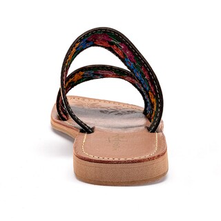 Foto 6 | Foto 6 | Mora Tierra Sandalia Artesanal Piel Para Mujer Negro Multicolor Cod 140452-e