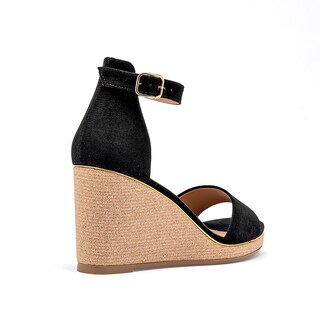 Foto 4 | Foto 4 | Lady Paulina Sandalia Cuña Para Mujer Negro Cod 140514-e