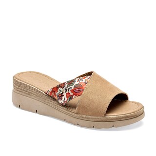Foto 1 | Foto 1 | Mora Tierra Sandalia Cuña Para Mujer Camel Multicolor Cod 141682-e