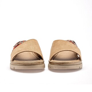 Foto 4 | Foto 4 | Mora Tierra Sandalia Cuña Para Mujer Camel Multicolor Cod 141682-e