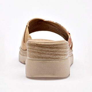 Foto 6 | Foto 6 | Mora Tierra Sandalia Cuña Para Mujer Camel Multicolor Cod 141682-e