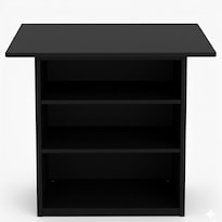 Mesa Despensero Multiusos Aura Hogare Con Repisas Negro