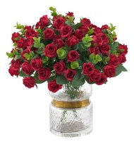 5 Ramos Flores Rose Artificiales Xtellar