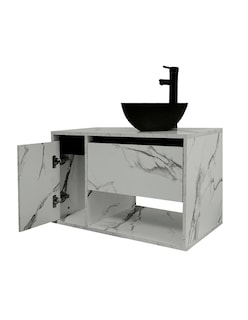 Foto 3 | Foto 3 | Gabinete Flotante para Baño con Ovalín y Llave Mezcladora