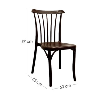 Foto 2 | Foto 2 | Set de 4 Sillas Plásticas de Ilios Innova Nordik Café