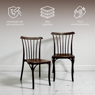 Foto 3 | Foto 3 | Set de 4 Sillas Plásticas de Ilios Innova Nordik Café