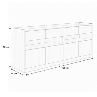 Foto 7 | Foto 7 | Bufetera Credenza Nairobi Hogare Negro