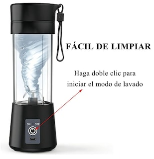 Foto 3 | Foto 3 | Licuadora Portátil Recargable 380 Ml Modelo Negro
