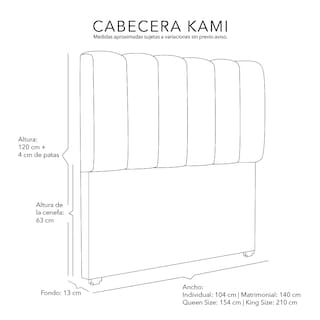 Foto 6 | Foto 6 | Cabecera Dicasa Kami Color Lila King Size