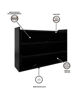 Foto 7 | Foto 7 | Librero Organizador Mueble Esquinero Minimalista