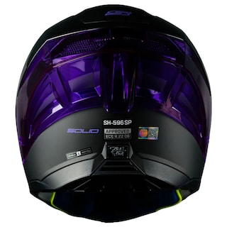 Foto 4 | Foto 4 | Casco para Moto Shaft Sh596-sp Deportivo Negro
