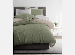 Cubre edredón Con Relleno Dalfiori Hazel Verde Individual